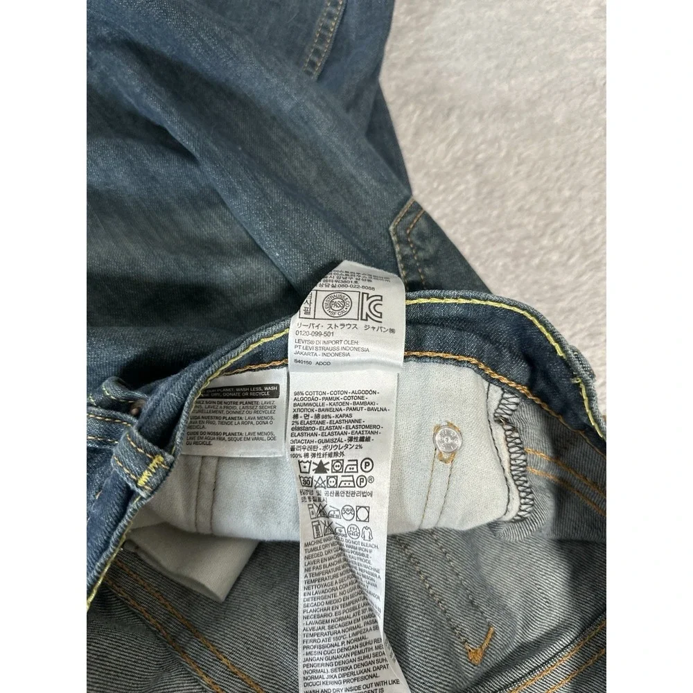 Levis 511 Mens Blue‎ Slim Denim Jeans Size 38x32 Act (38x31) Pants Stretch